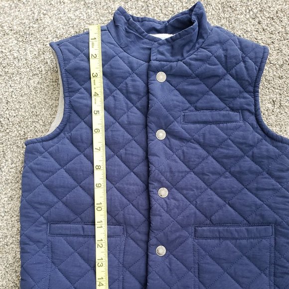 Janie & Jack Blue Quilted Vest  Size 3-4 - Picture 5 of 7